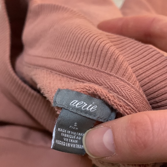 Aerie super soft sweatshirt in soft pink - Picture 4 of 4
